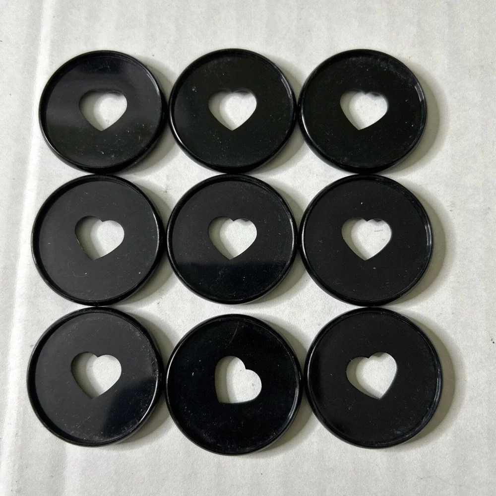 Happy Planner Discs Black Plastic lot of 9 Classic Planner size